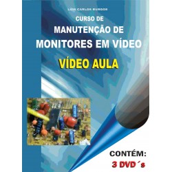 Curso em  DVD aula físico,Monitores.Coleção Completa  com 3 volumes