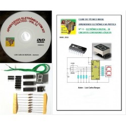 Livro,DVD aula e kit. Eletrônica Digital e Circuitos Lógicos V11